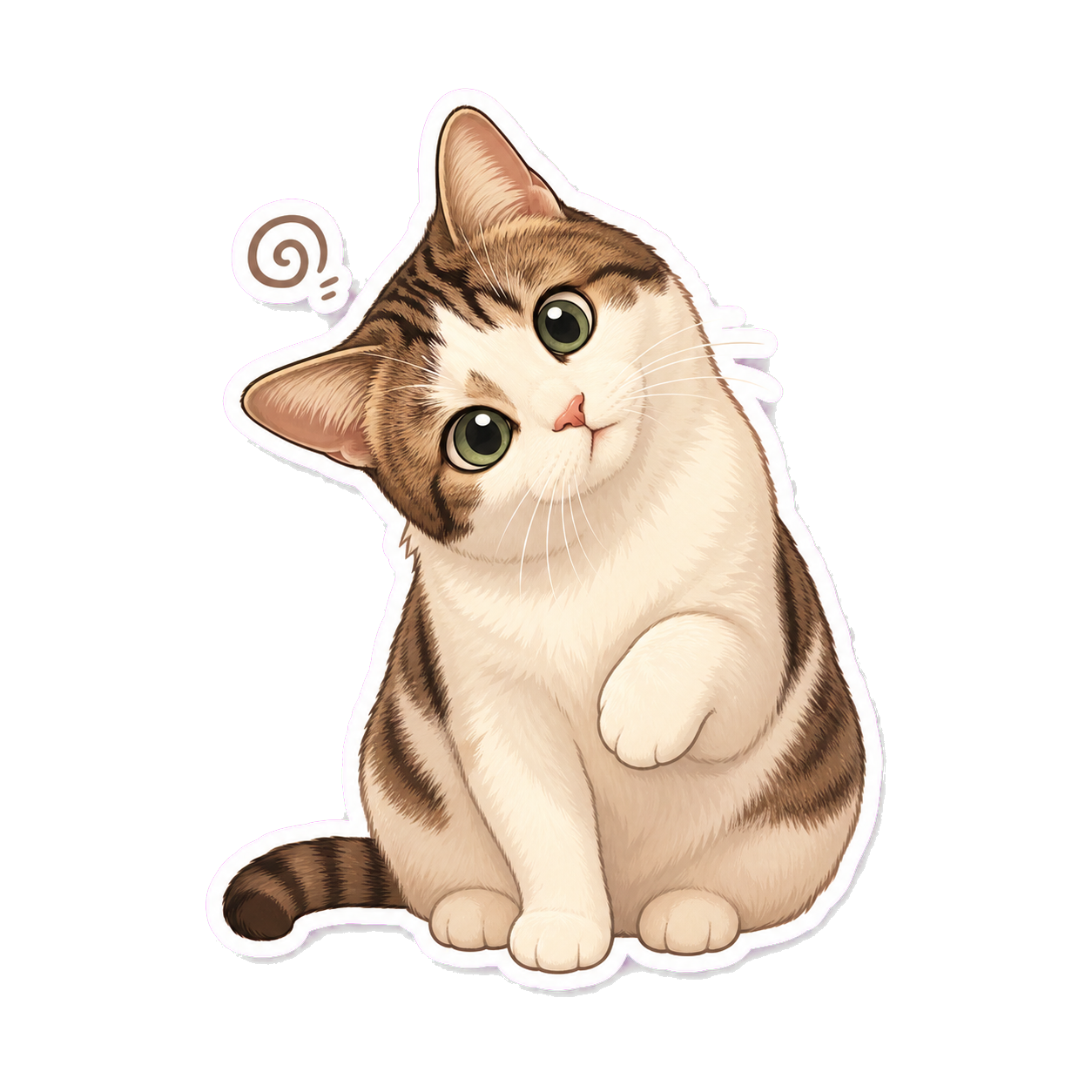 Confused pet sticker