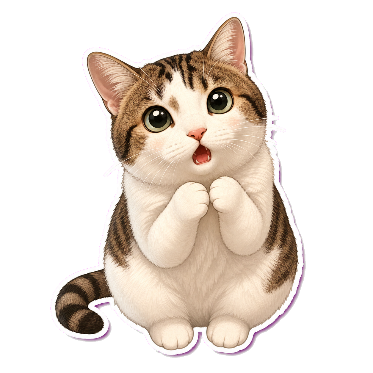 Hungry pet sticker
